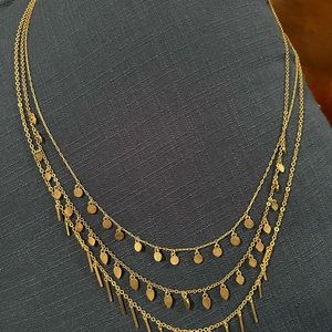 Loft Gold Accented Layered Necklace